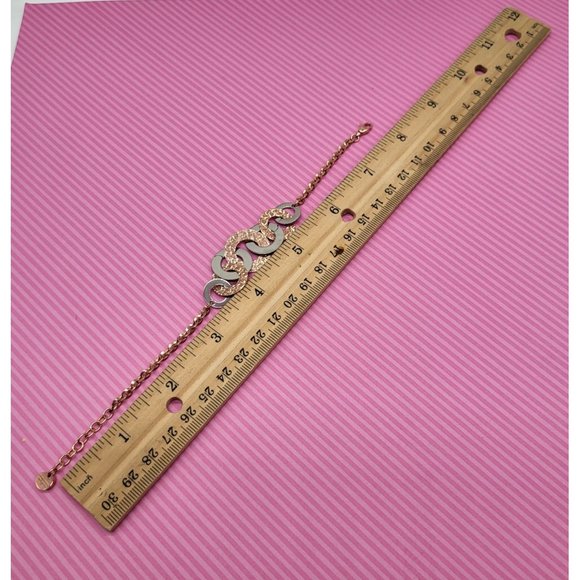 Rebecca Made in Italy R-Zero Rose Gold Over Bronze Steel Chain Bracelet - Picture 9 of 11